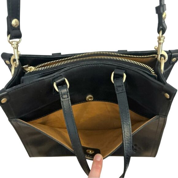 Patricia Nash Black‎ & Tan Tuareg Woven Ava Medium Leather Crossbody Tote - Picture 9 of 12